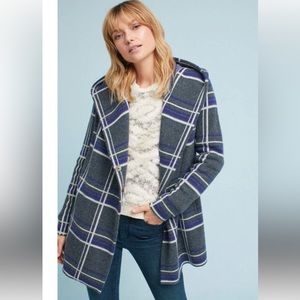 Field Flower Glencoe Plaid Sweater Coat